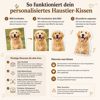 Personalisiertes Haustier-Kissen